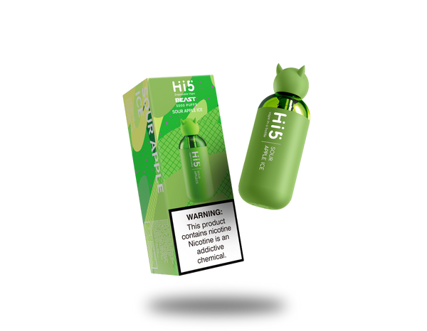 Hi5 Beast Disposable Vape Sour Apple Ice Flavor