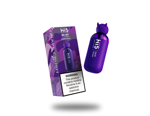 Hi5 Beast Disposable Vape Grape Crush Flavor