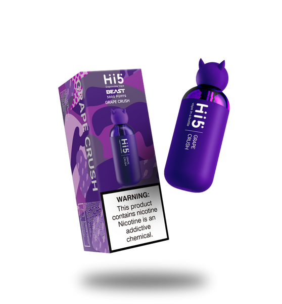 Hi5 Beast Disposable Vape Grape Crush Flavor
