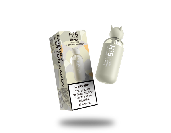 Hi5 Beast Disposable Vape Cherry Cotton Candy Flavor