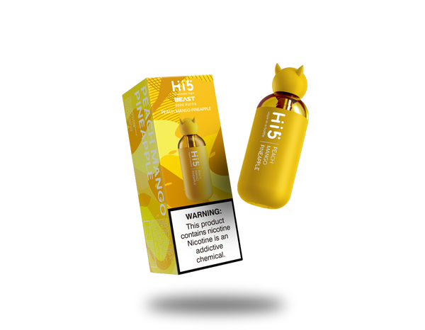 Hi5 Beast Disposable Vape Peach Mango Pineapple Flavor