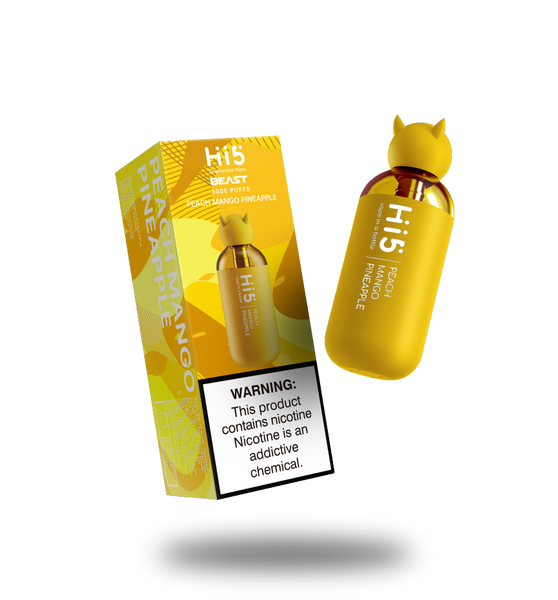 Hi5 Beast Disposable Vape Peach Mango Pineapple Flavor