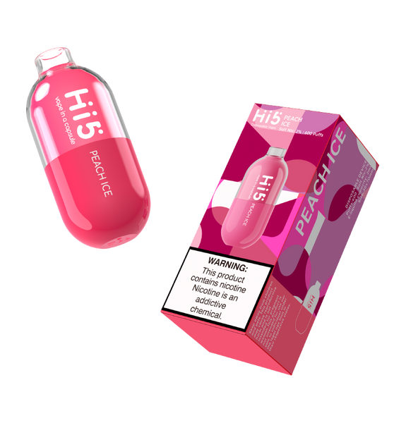 Hi5 Capsule Disposable Vape Peach Ice Flavor