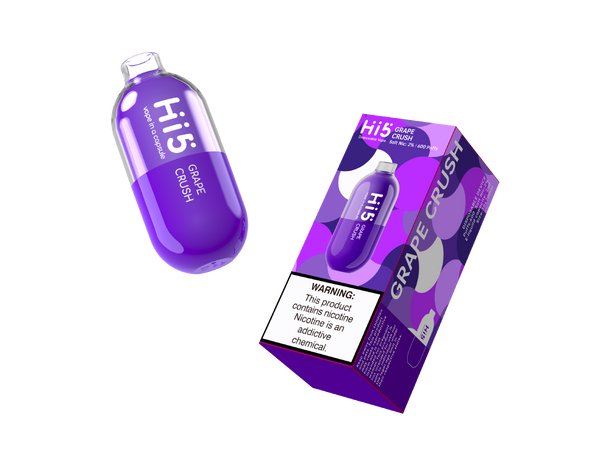 Hi5 Capsule Disposable Vape Grape Crush Flavor