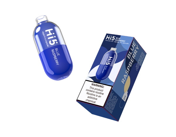 Hi5 Capsule Disposable Vape Blue Raspberry Flavor