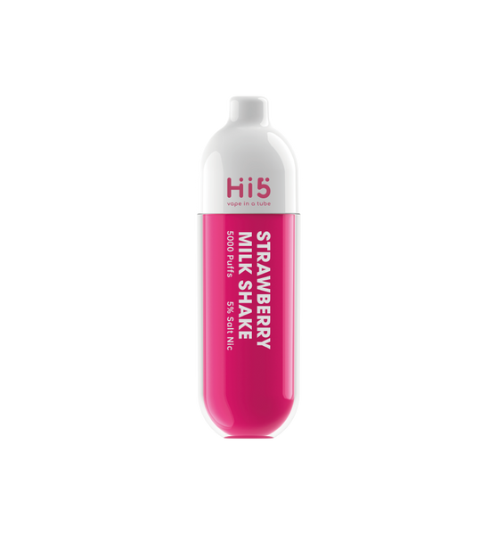 Hi5 Tube Disposable Vape Strawberry Milk Shake Flavor