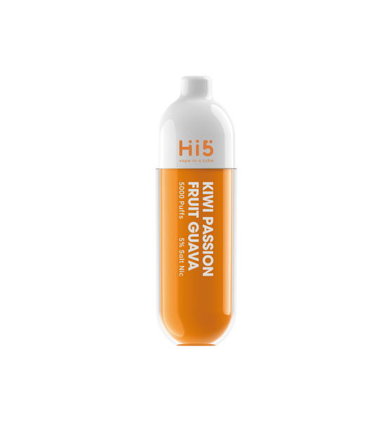 Hi5 Tube Disposable Vape Kiwi Passion Fruit Guava Flavor