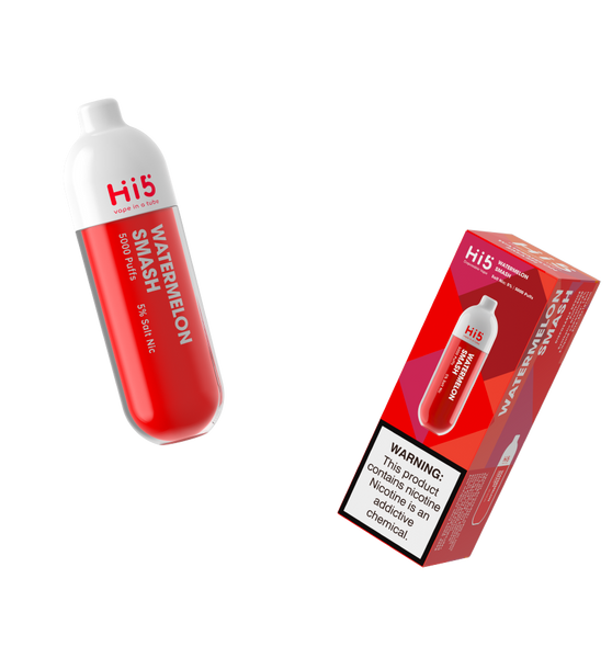 Hi5 Tube Disposable Vape Watermelon Smash  Flavor