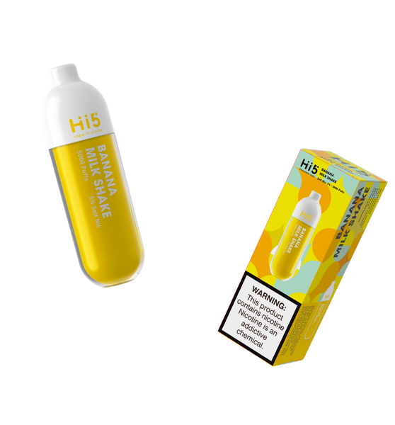 Hi5 Tube Disposable Vape Banana Mike Shake  Flavor