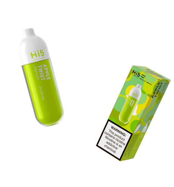 Hi5 Tube Disposable Vape Apple Twist  Flavor