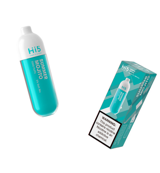 Hi5 Tube Disposable Vape Summer Mojito Flavor