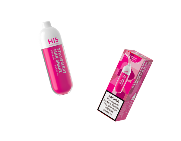 Hi5 Tube Disposable Vape Strawberry Milk Shake Flavor