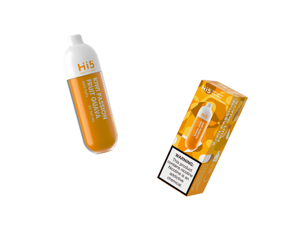 Hi5 Tube Disposable Vape Kiwi Passion Fruit Guava Flavor