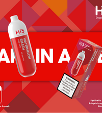 Hi5 Tube Disposable Vape Watermelon Smash  Flavor